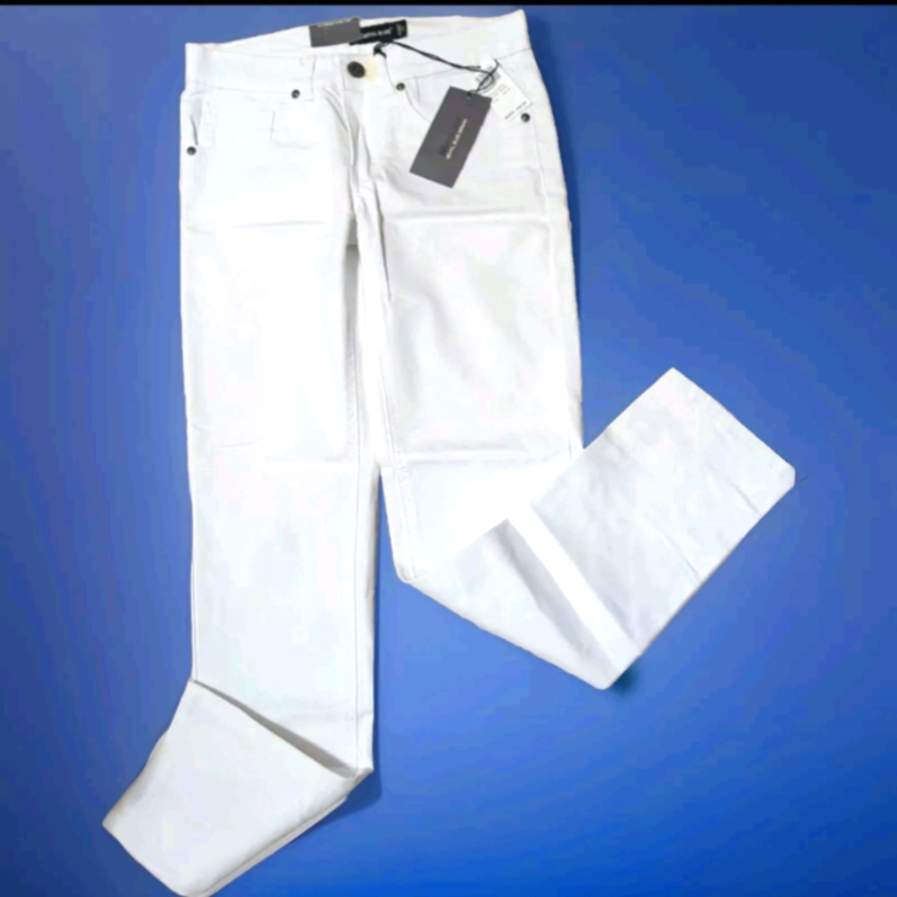 Women's Skinny Fit Ankle Denim Jeans White 28x30 New With Tags SB Royal - Picture 2 of 11